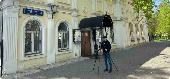 Архитектурный 3D обмер фасада театра