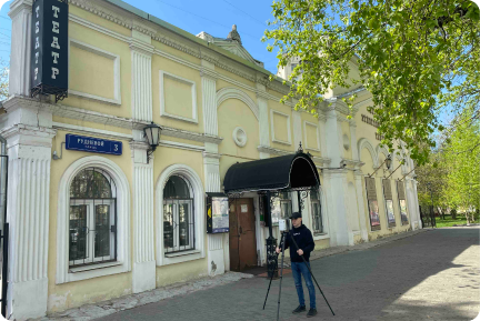Архитектурный 3D обмер фасада театра